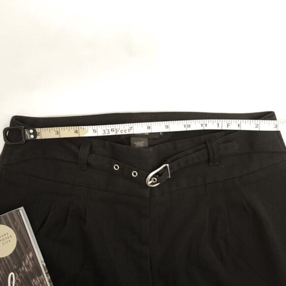 ARDEN B Black Stripes Low Rise Flare Pants 4 - Picture 7 of 8